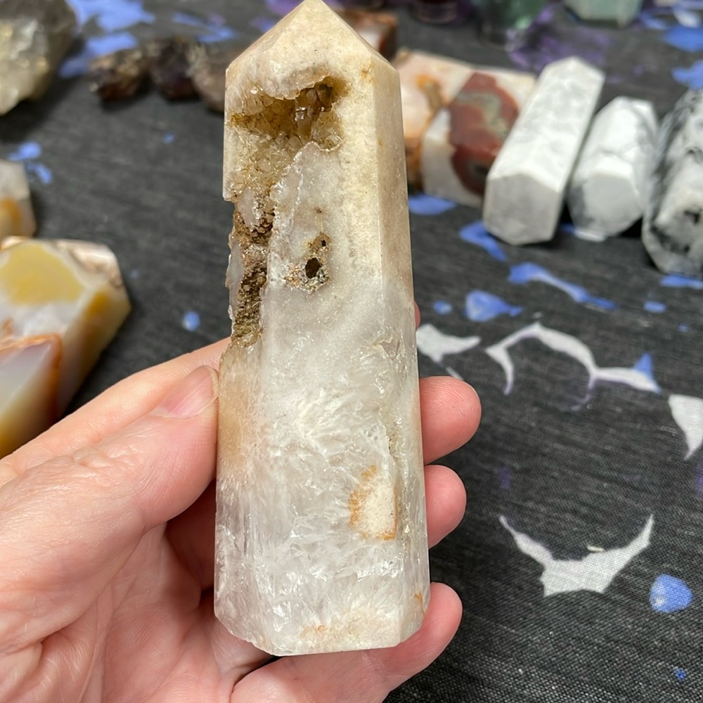 Pink Amethyst Quartz Tower